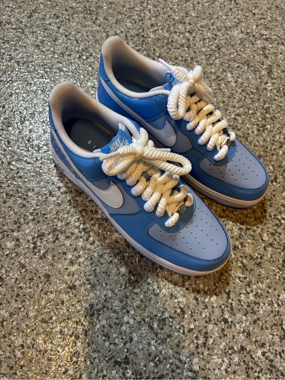 Nike Air Force 1 ’07 LV8 in the Psychic Blue Men’s Sneakers US Size 10